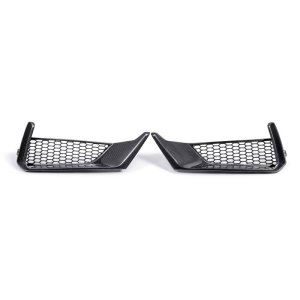 Ford Mustang Bumper Inserts - Front - Anderson Composites - Carbon Fiber - `24-`27